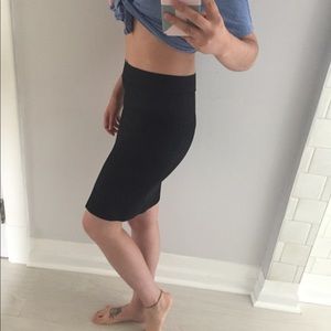 BCBG MaxAzria Bodycon Black Mini Skirt